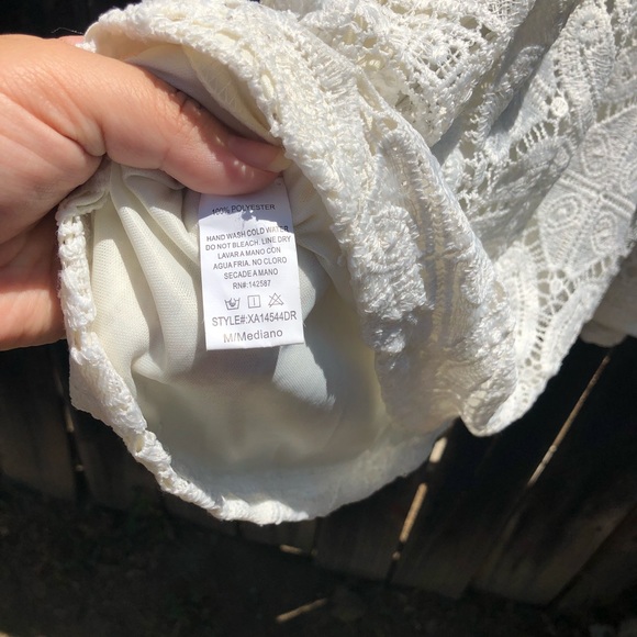 💐PRICE DROP 💐 Crochet Cream A-Line Dress 👗 - Picture 5 of 5